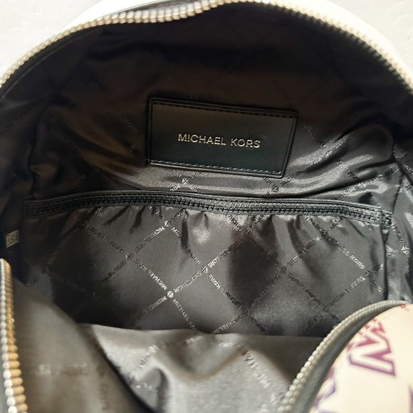 Michael Kors Cooper Sling Pack Crossbody Backpack MK Rainbow Optic White Multi main image 4